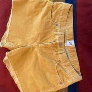 Corduroy Shorts, GAP, Size 10, worn once